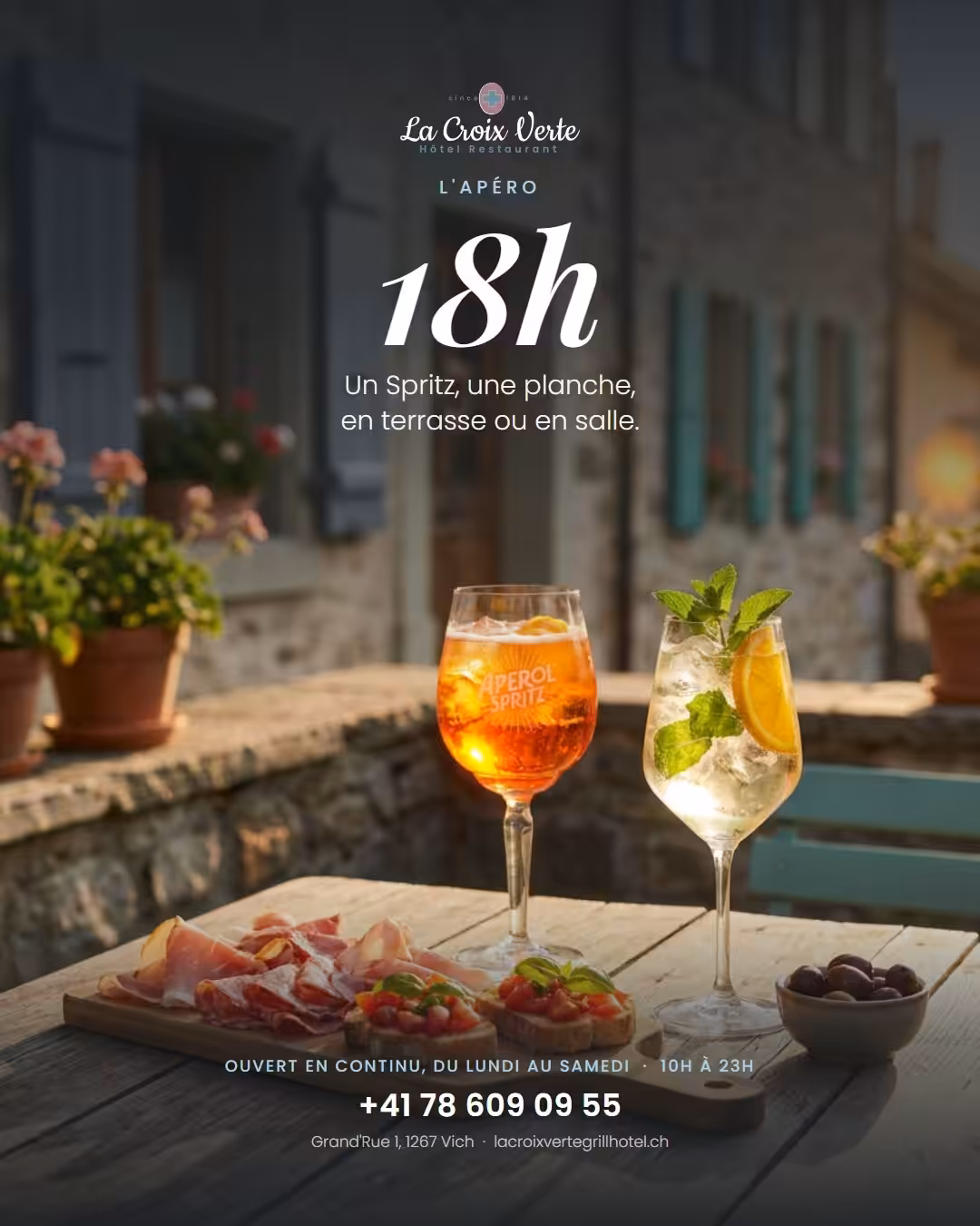 Publication réalisée pour un hôtel-restaurant de Vich