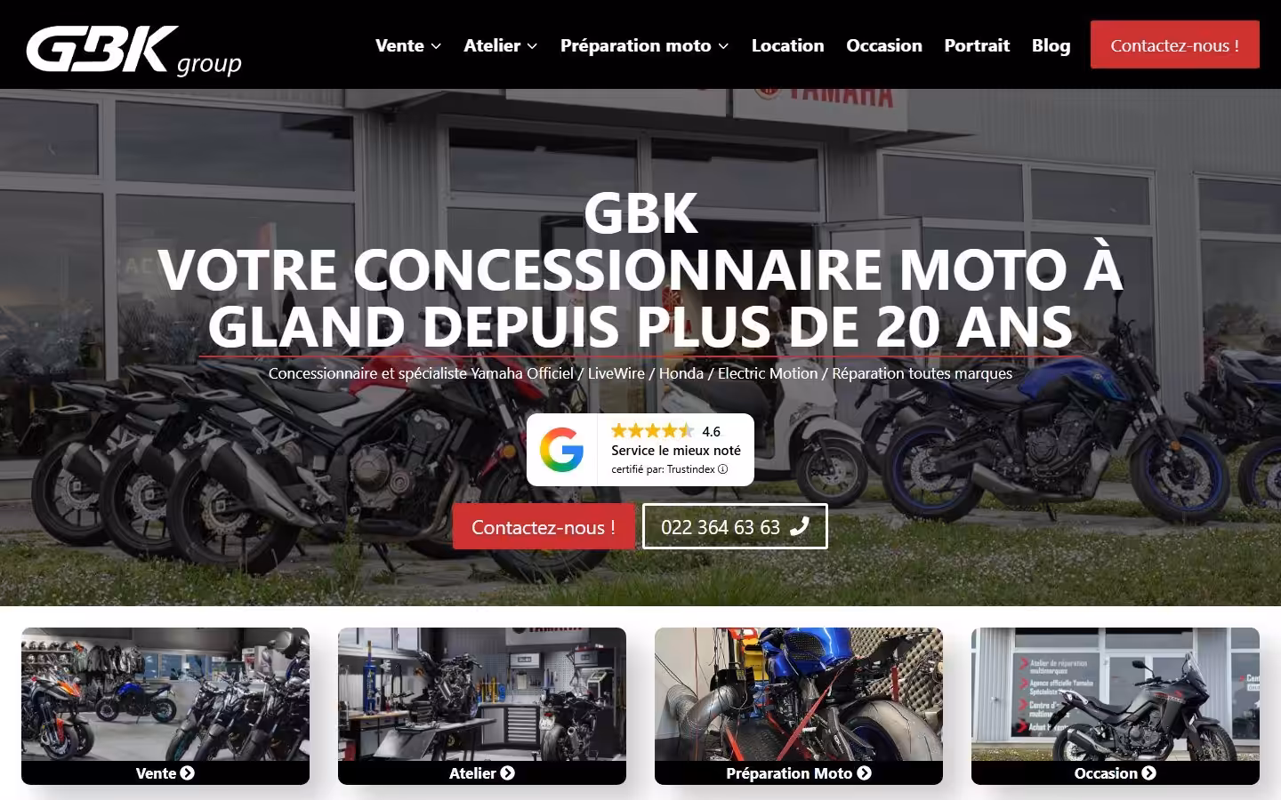 Le site de GBK Group, réalisé et suivi par Pablo Consulting